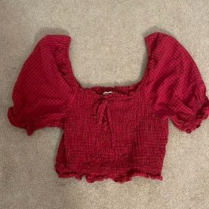 altar’d state size medium and a red/bright burgundy color